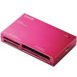 エレコム メモリリーダライタ/SDXC対応/SD+MS+CF+XD+SM+他対応/ピンク MR-A003PN