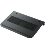 エレコム 冷え冷えクーラー/アルミ/ダブルファン/USBポート付/15.4～17インチW対応/ブラック SX-CL11LBK