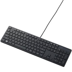 エレコム アイソレーションフルキーボード/108キー/ブラック TK-FCM015BK