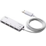エレコム USBHUB2.0/ACアダプタ付/セルフパワー/4ポート/ホワイト U2H-EG4SWH