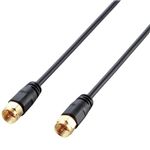 エレコム アンテナケーブル(ネジ式-ネジ式) 1m ブラック AV-ATNN10BK