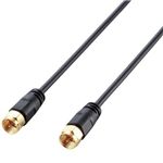 エレコム アンテナケーブル(ネジ式-ネジ式) 3m ブラック AV-ATNN30BK