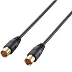 エレコム アンテナケーブル(ストレート-ストレート) 2m ブラック AV-ATSS20BK