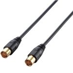 エレコム アンテナケーブル(ストレート-ストレート) 5m ブラック AV-ATSS50BK