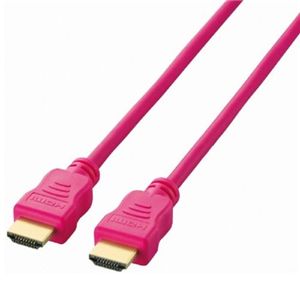 エレコム ゲーム用HDMIケーブル (タイプA・19ピン)-(タイプA・19ピン) 1.0m ピンク DH-GMHD14E10PN
