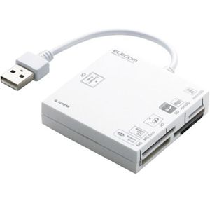 エレコム 52メディア対応メモリカードリーダ ホワイト MR-A004WH