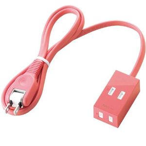 エレコム シャッタータップ flecc barra (2ピン 2個口) ピンク T-FLC01-2210PN