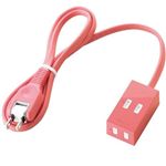 エレコム シャッタータップ flecc barra (2ピン 2個口) ピンク T-FLC01-2210PN