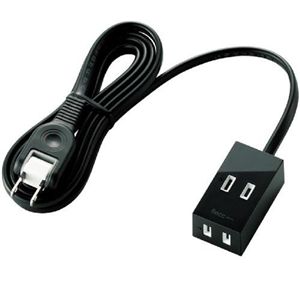 エレコム シャッタータップ flecc barra (2ピン 2個口) ブラック T-FLC01-2220BK