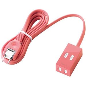 エレコム シャッタータップ flecc barra (2ピン 2個口) ピンク T-FLC01-2220PN