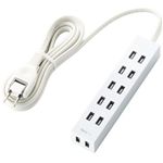 エレコム シャッタータップ flecc barra (2ピン 6個口) ホワイト T-FLC01-2620WH