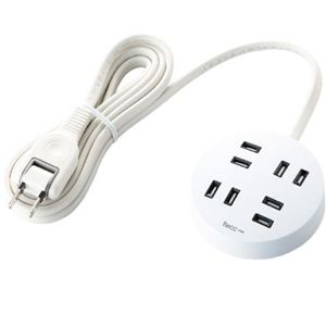 エレコム シャッタータップ flecc orbe (2ピン 4個口) ホワイト T-FLC02-2420WH