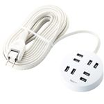 エレコム シャッタータップ flecc orbe (2ピン 4個口) ホワイト T-FLC02-2450WH