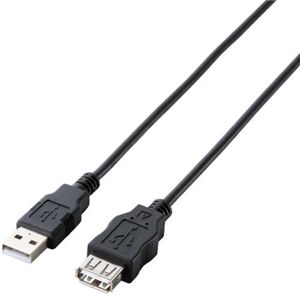 エレコム ゲーム用USB延長ケーブル (Aオス-Aメス) 1.5m ブラック U2C-GME15BK