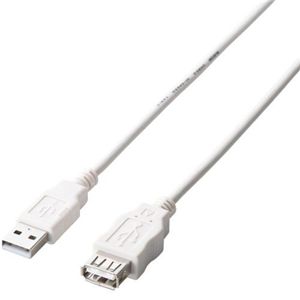 エレコム ゲーム用USB延長ケーブル (Aオス-Aメス) 1.5m ホワイト U2C-GME15WH