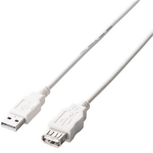 エレコム ゲーム用USB延長ケーブル (Aオス-Aメス) 3.0m ホワイト U2C-GME30WH