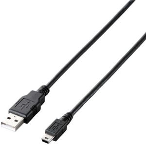 エレコム ゲーム用USBケーブル(A-miniB) 1.5m ブラック U2C-GMM15BK