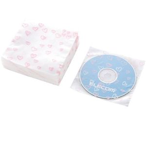 エレコム CD/DVD/Blu-ray 不織布ギフトケース/ハート CCD-010G1