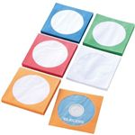 エレコム CD/DVD/Blu-ray ペーパーケース/5色セット/各20枚入り CCD-FT100