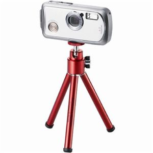 エレコム デジカメ用三脚/グラフギア/レッド DGT-014RD