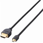 エレコム イーサネット対応HDMI-Microケーブル(A-D)/0.7m DH-HD14EU07BK