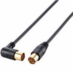 エレコム アンテナケーブル/ゲーム用/L-S型/1m/ブラック AV-GMATLS10BK