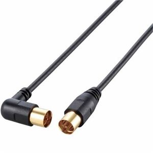 エレコム アンテナケーブル/ゲーム用/L-S型/5m/ブラック AV-GMATLS50BK