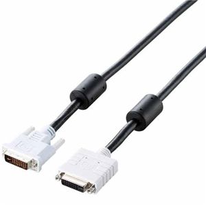 エレコム DVI アナログ延長ケーブル 1.0m/DVI-I29pinオス-DVI-I29pinメス CAC-DVIE10BK