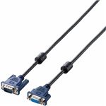 エレコム フェライトコア付 スリム同軸ディスプレイ延長ケーブル 3.0m CAC-E30BK