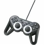 エレコム USBゲームパッド/PS3ゲーム用/12ボタン/振動/連射/高耐久/ブラック JC-GMU3312SPBK
