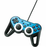 エレコム USBゲームパッド/12ボタン/振動/連射/高耐久/ブルー JC-U3312SBU