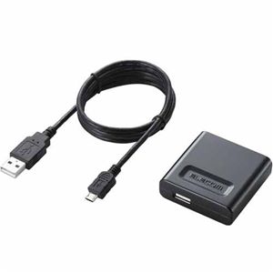 エレコム スマートフォン用AC充電器/ケーブル付/ブラック MPS-X10ACUCBK