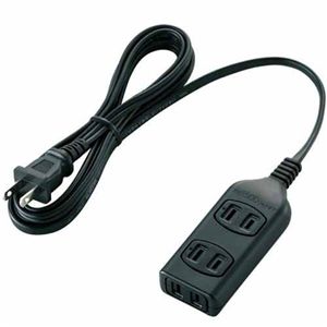 エレコム タップ/ゲーム用/3個口/2.0m/ブラック T-GMC01-2320BK