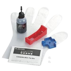 エレコム キヤノン用 詰め替えインク THC-7BK4N