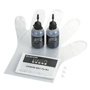 エレコム キヤノン用 詰め替えインク THC-7BK8N