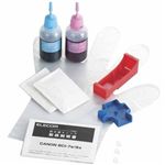 エレコム キヤノン用 詰め替えインク(2色セット) THC-7PSET4N
