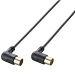 エレコム アンテナケーブル/極細/L-L型/5m/ブラック DH-ATLL50BK