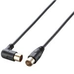 エレコム アンテナケーブル/極細/L-S型/7m/ブラック DH-ATLS70BK