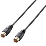 エレコム アンテナケーブル/極細/S-S型/10m/ブラック DH-ATSS100BK