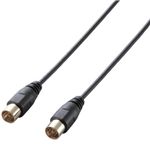 エレコム アンテナケーブル/極細/S-S型/1m/ブラック DH-ATSS10BK