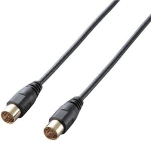 エレコム アンテナケーブル/極細/S-S型/7m/ブラック DH-ATSS70BK