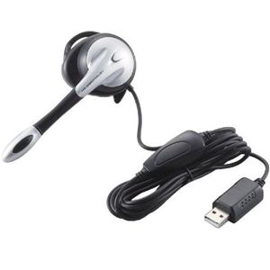エレコム USBヘッドセット/ゲーム用/オーバーヘッド/片耳/シルバー HS-GMEP02USV