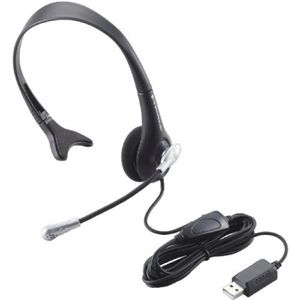 エレコム USBヘッドセット/ゲーム用/オーバーヘッド/片耳/ブラック HS-GMHP05UBK