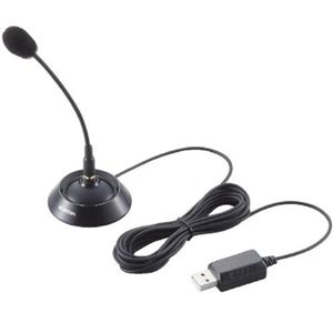 エレコム USBスタンドマイク/ゲーム用/ブラック HS-GMMC02UBK