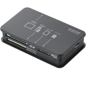 エレコム 42+6 高速版USB2.0メモリリーダライタ(ブラック) MR-A39HBK