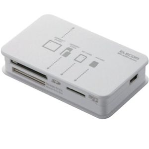 エレコム 42+6 高速版USB2.0メモリリーダライタ(ホワイト) MR-A39HWH