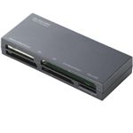 エレコム メモリリーダライタ/ケーブル収納/SD+MS+CF+XD対応/ブラック MR-K008BK