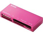 エレコム メモリリーダライタ/ケーブル収納/SD+MS+CF+XD対応/ピンク MR-K008PN