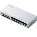 エレコム メモリリーダライタ/ケーブル収納/SD+MS+CF+XD対応/シルバー MR-K008SV