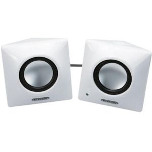 エレコム Bevel shaped PCスピーカー/6W/2ch/ホワイト MS-P03AWH